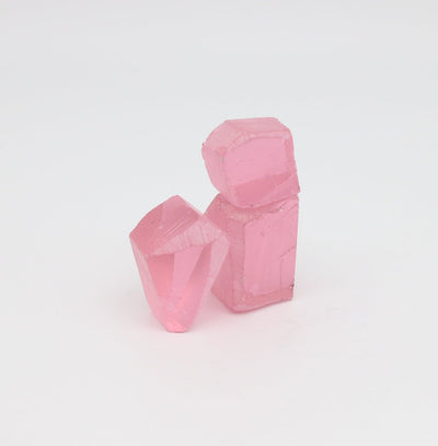 Nanosital Simulated Pink Extra Lab Created Faceting Rough for Gem Cutting - #A-1255 - Various Sizes #BEGIN