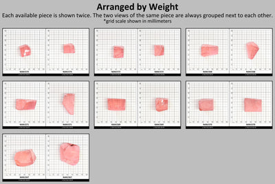 Nanosital Simulated Pink Extra Lab Created Faceting Rough for Gem Cutting - #A-1255 - Various Sizes #BEGIN