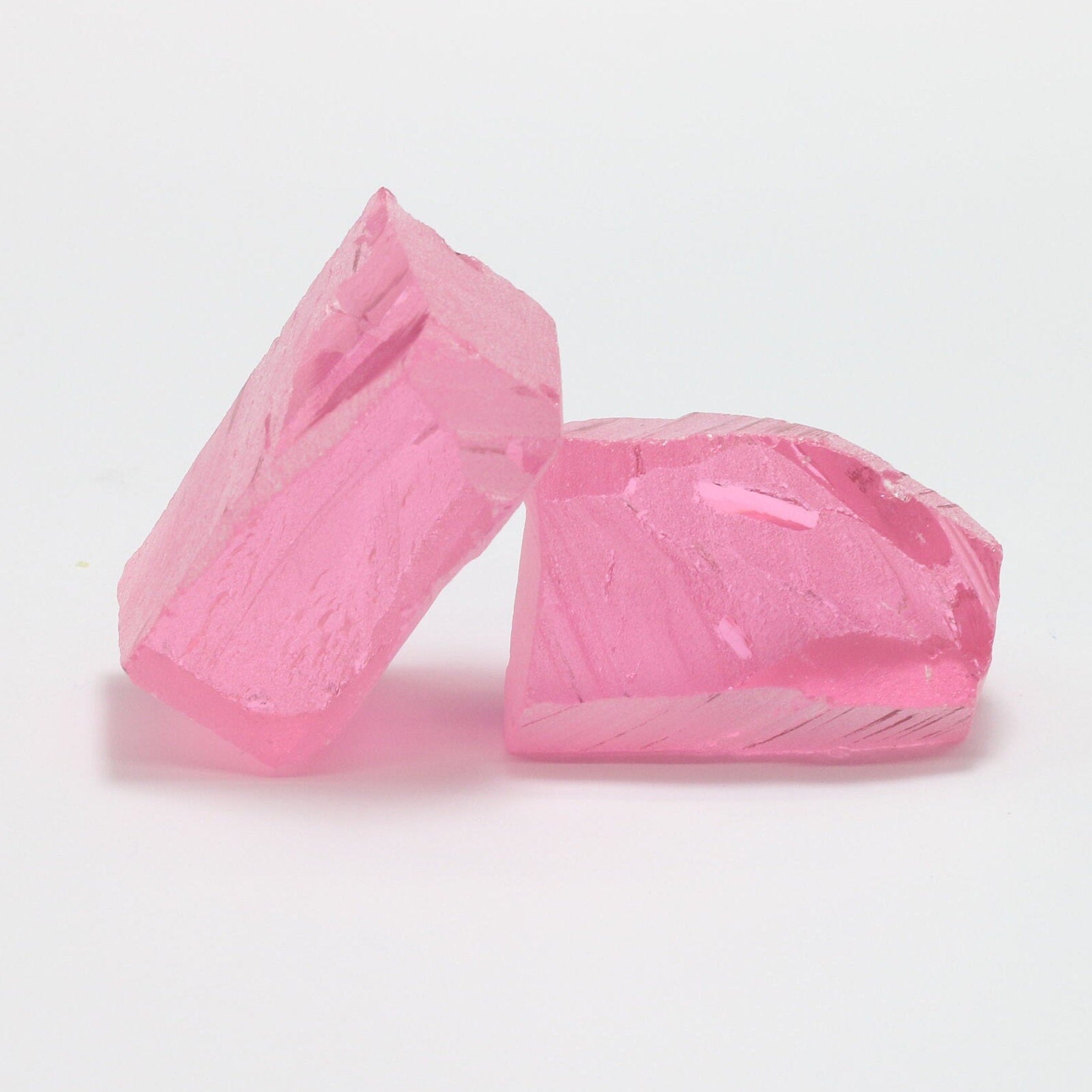 Nanosital Simulated Pink Tourmaline Lab Created Faceting Rough for Gem Cutting - #A-1244 - Various Sizes #BEGIN