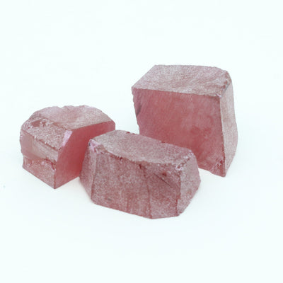 Nanosital Simulated Pink Tourmaline Lab Created Faceting Rough for Gem Cutting - #A-9100 - Various Sizes #BEGIN