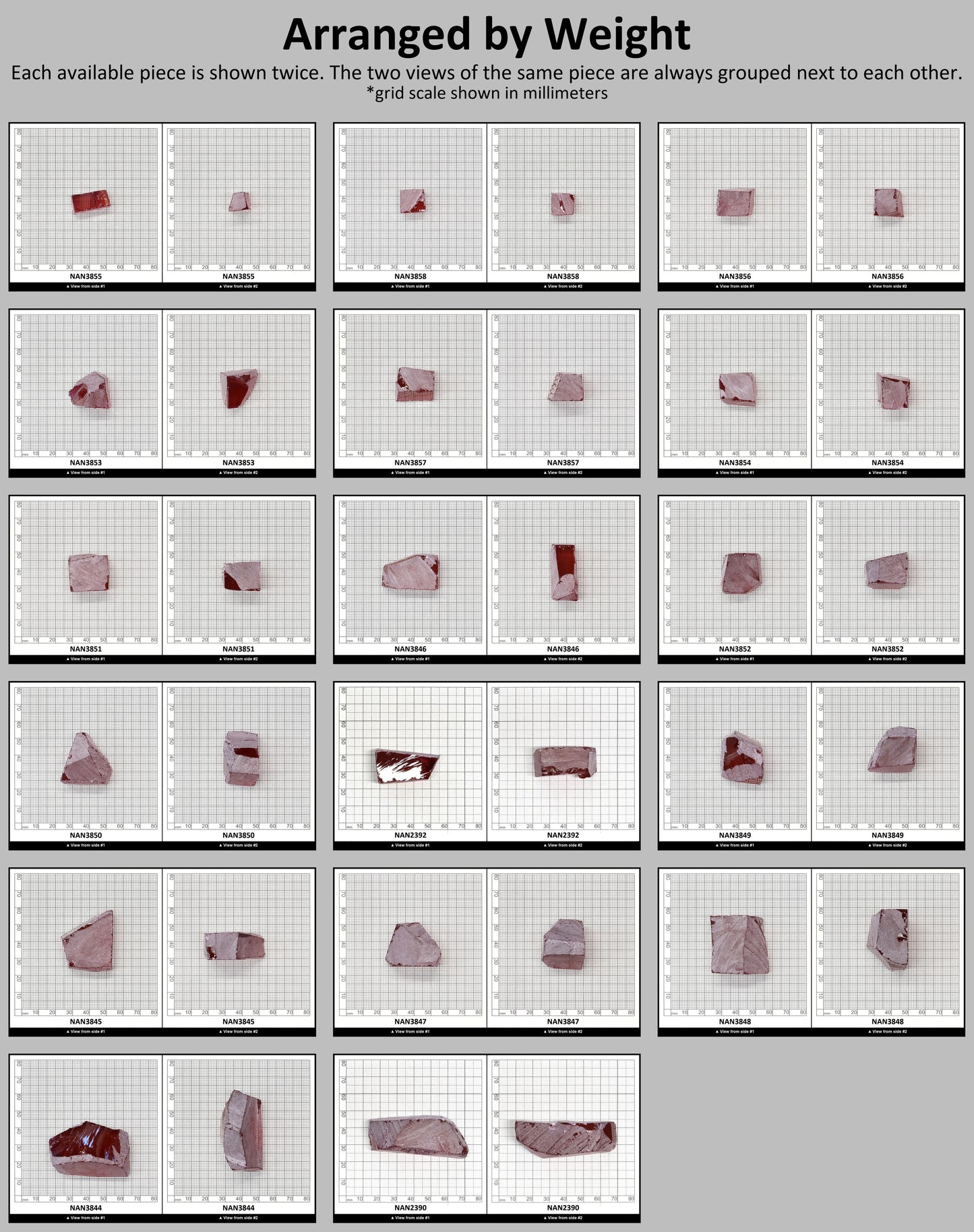 Nanosital Simulated Pink Tourmaline Lab Created Faceting Rough for Gem Cutting - #A-9100 - Various Sizes : #BEGIN