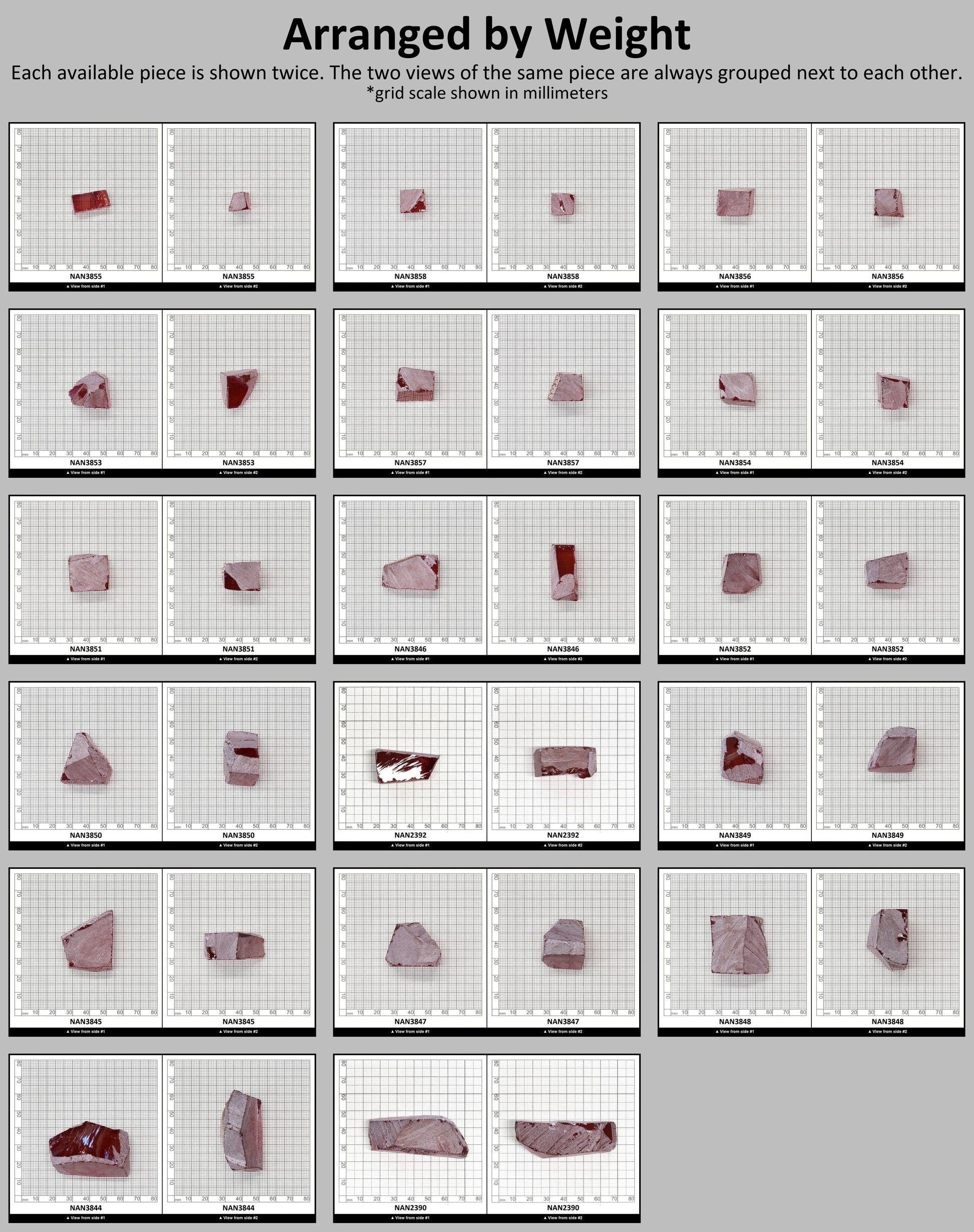Nanosital Simulated Pink Tourmaline Lab Created Faceting Rough for Gem Cutting - #A-9100 - Various Sizes : #BEGIN