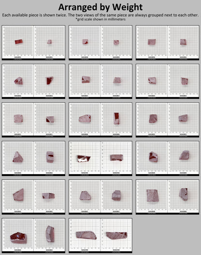 Nanosital Simulated Pink Tourmaline Lab Created Faceting Rough for Gem Cutting - #A-9100 - Various Sizes : #BEGIN