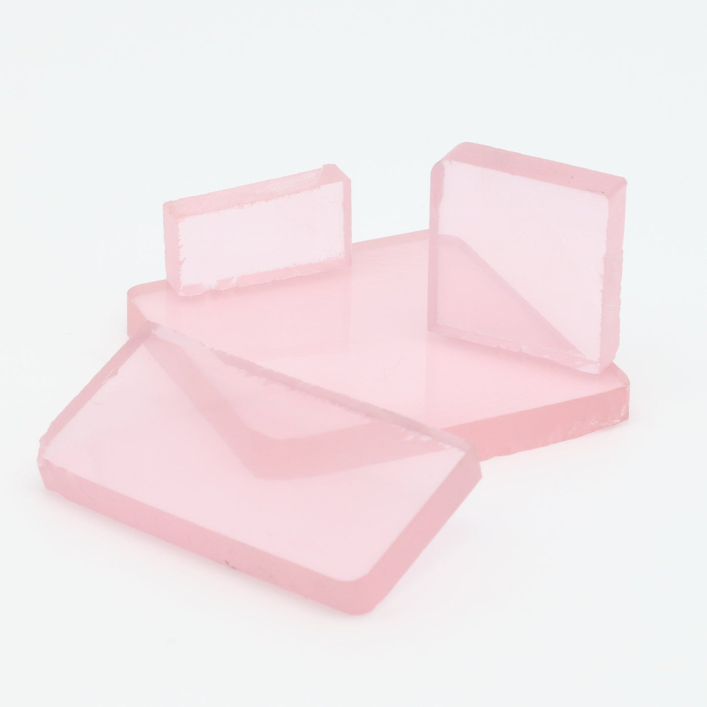 Pink Polycrystalline (Ceramic) YAG  - Faceting Rough : #BEGIN
