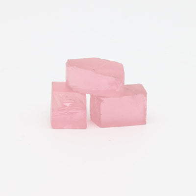 Pink YAG Faceting Rough for Gem Cutting - Various Sizes #BEGIN