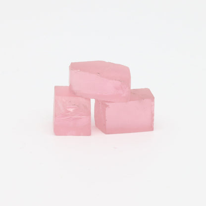 Pink YAG Faceting Rough for Gem Cutting - Various Sizes #BEGIN