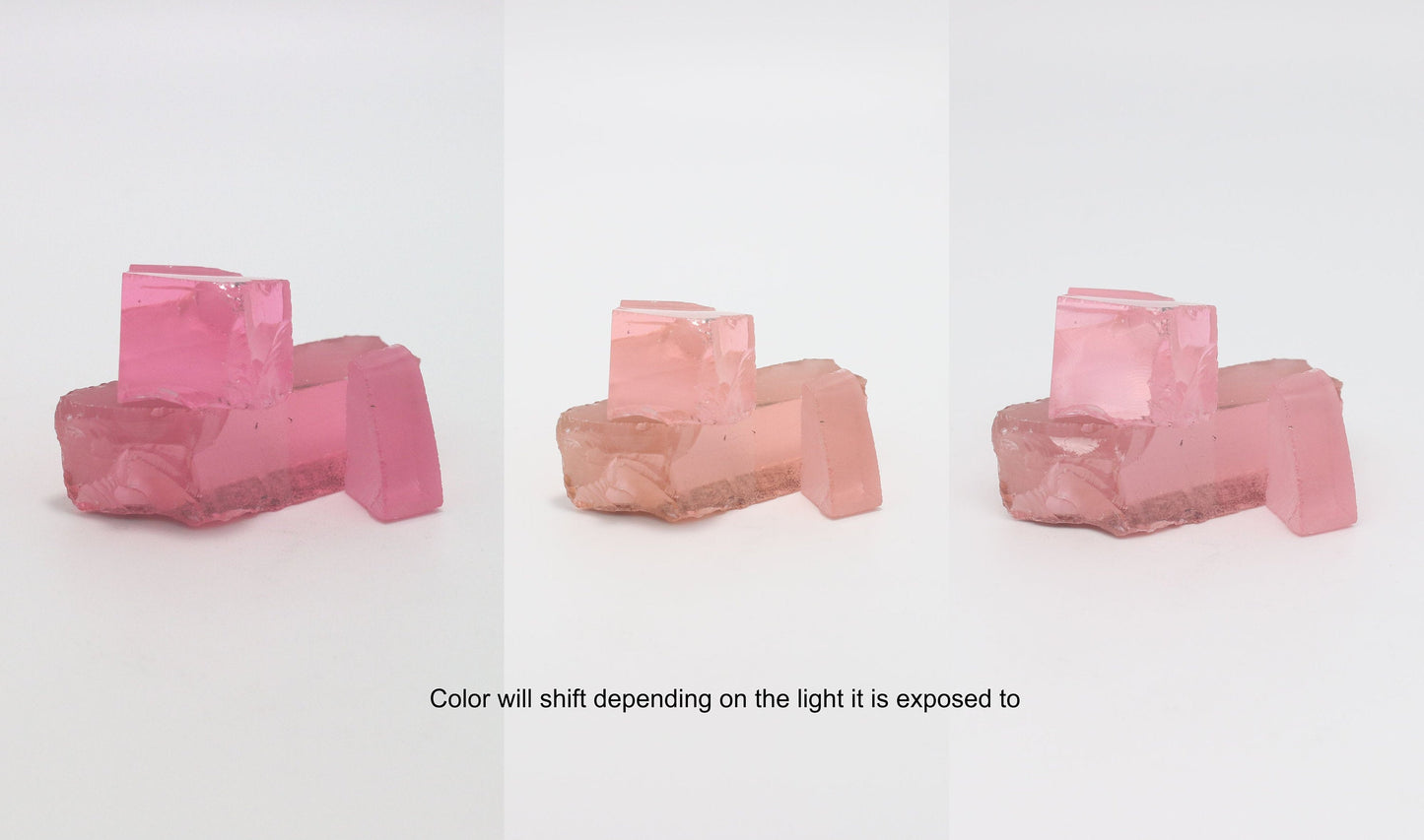 Pink YAG Faceting Rough for Gem Cutting - Various Sizes #BEGIN