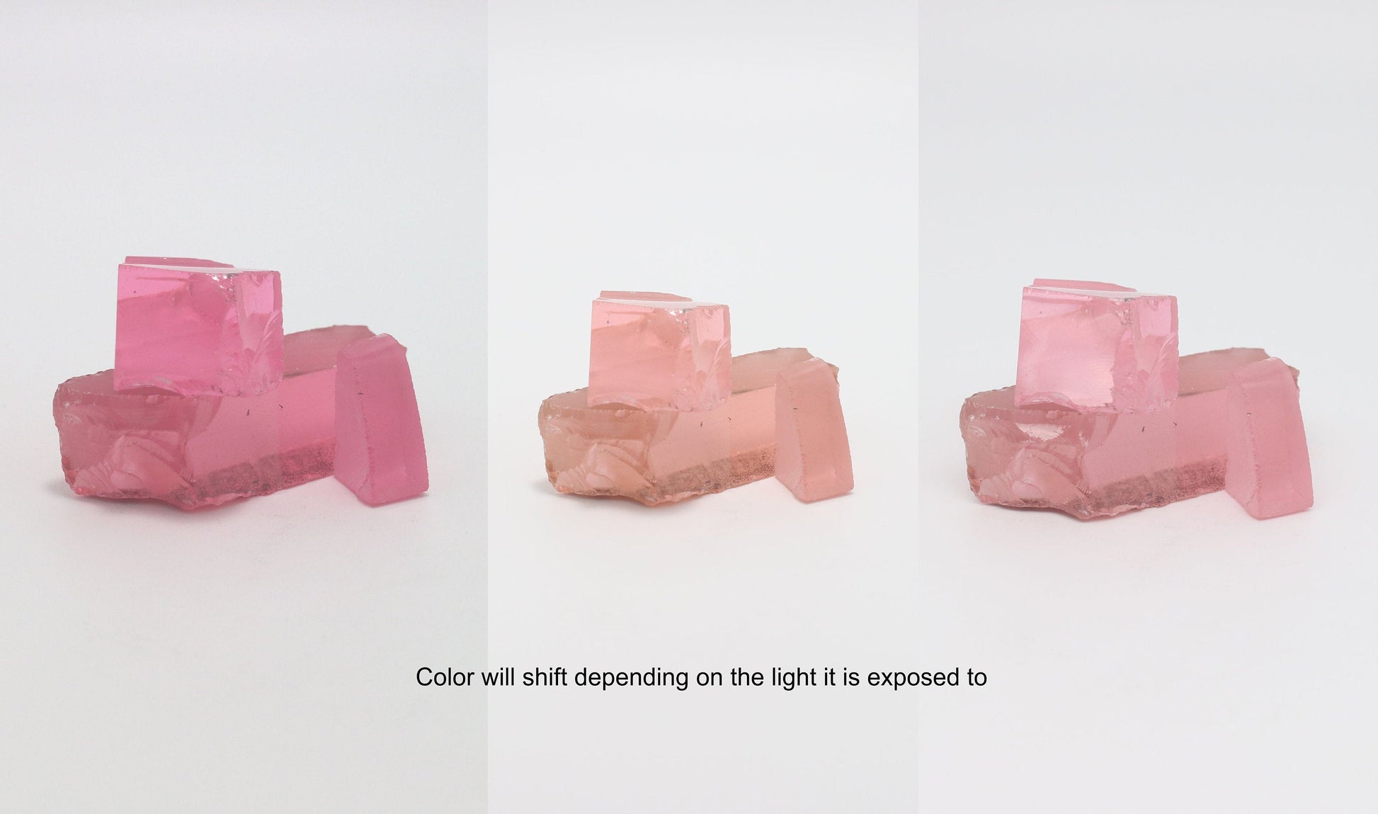 Pink YAG Faceting Rough for Gem Cutting - Various Sizes #BEGIN