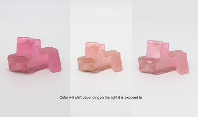 Pink YAG Faceting Rough for Gem Cutting - Various Sizes #BEGIN