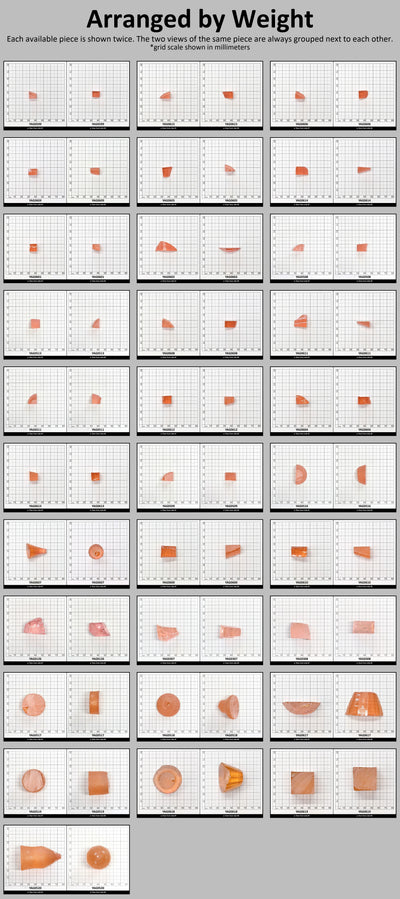 Pink YAG Faceting Rough for Gem Cutting - Various Sizes #BEGIN