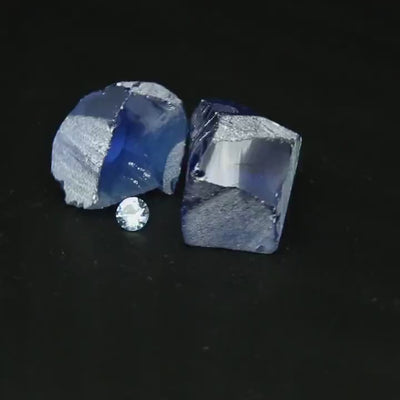 UV Reactive Nanosital #A-8002 Lab Created Faceting Rough for Gem Cutting - Various Sizes #BEGIN