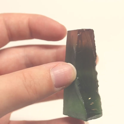 Nanosital Simulated Watermelon Tourmaline (New Style)  Lab Created Faceting Rough for Gem Cutting -Various Sizes