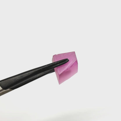 Vivid Pink Czochralski Pulled Sapphire - Grade A - Faceting Rough