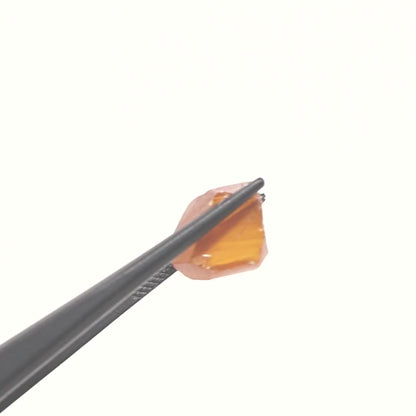 Dark Orange Synthetic Rutile Grade A - Faceting Rough