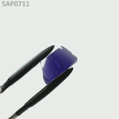 Medium Blue Czochralski Pulled Sapphire - Grade A - Faceting Rough