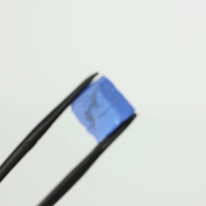 Lab-Created Cobalt Spinel – High-Clarity Neon Blue Rough Crystal