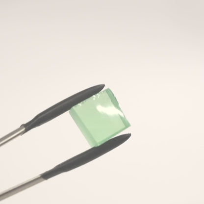 Mint Green Czochralski Pulled Sapphire - Grade A - Faceting Rough