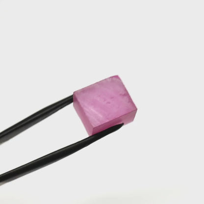 Vivid Pink Czochralski Pulled Sapphire - Grade A - Faceting Rough