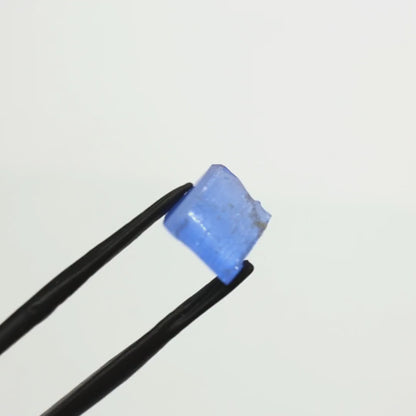 Lab-Created Cobalt Spinel – High-Clarity Neon Blue Rough Crystal