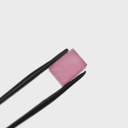 Vivid Pink Czochralski Pulled Sapphire - Grade A - Faceting Rough