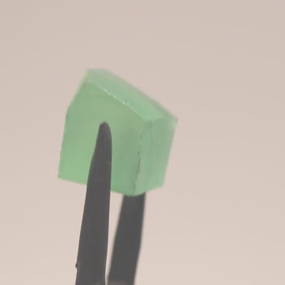 Mint Green Czochralski Pulled Sapphire - Grade A - Faceting Rough