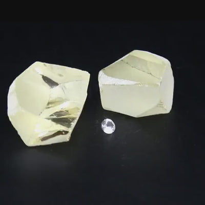 UV Reactive Nanosital #E-377 Lab Created Faceting Rough for Gem Cutting - Various Sizes #BEGIN