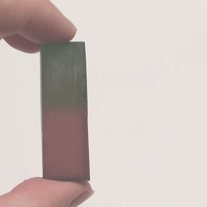 Nanosital Simulated Watermelon Tourmaline (New Style)  Lab Created Faceting Rough for Gem Cutting -Various Sizes