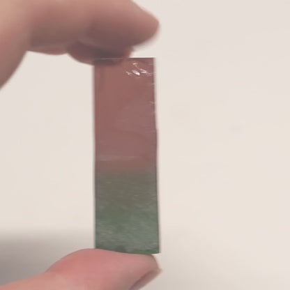 Nanosital Simulated Watermelon Tourmaline (New Style)  Lab Created Faceting Rough for Gem Cutting -Various Sizes