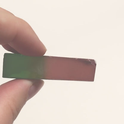 Nanosital Simulated Watermelon Tourmaline (New Style)  Lab Created Faceting Rough for Gem Cutting -Various Sizes