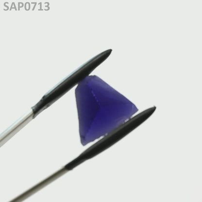 Medium Blue Czochralski Pulled Sapphire - Grade A - Faceting Rough