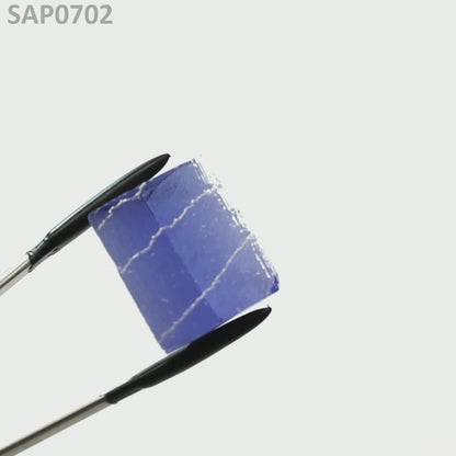 Medium Blue Czochralski Pulled Sapphire - Grade A - Faceting Rough