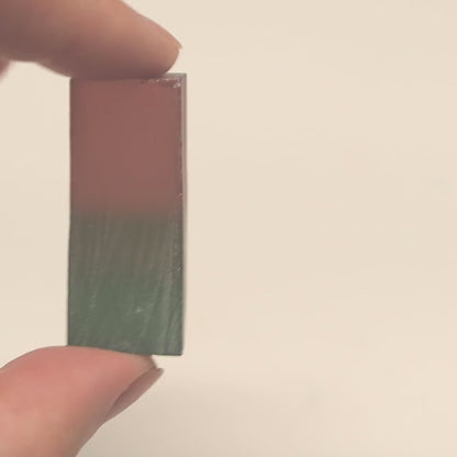 Nanosital Simulated Watermelon Tourmaline (New Style)  Lab Created Faceting Rough for Gem Cutting -Various Sizes