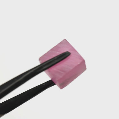 Vivid Pink Czochralski Pulled Sapphire - Grade A - Faceting Rough