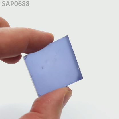 Light Blue Czochralski Pulled Sapphire - Grade A - Faceting Rough