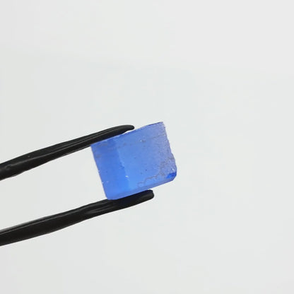Lab-Created Cobalt Spinel – High-Clarity Neon Blue Rough Crystal