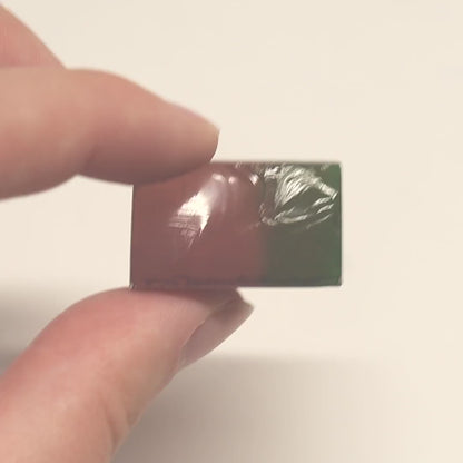 Nanosital Simulated Watermelon Tourmaline (New Style)  Lab Created Faceting Rough for Gem Cutting -Various Sizes