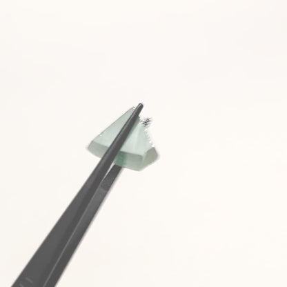Cyan Moissanite - Grade A - Faceting Rough