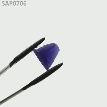 Medium Blue Czochralski Pulled Sapphire - Grade A - Faceting Rough