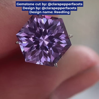 Purple Color-Change Czochralski Pulled Sapphire - Faceting Rough