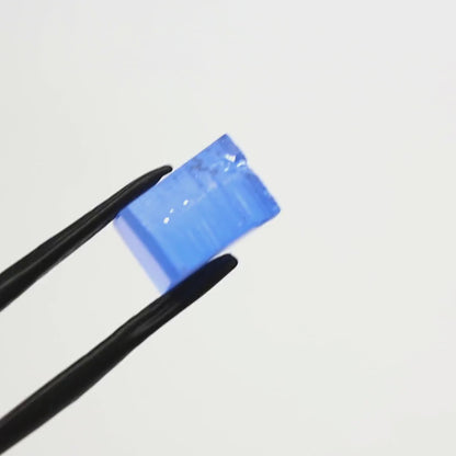 Lab-Created Cobalt Spinel – High-Clarity Neon Blue Rough Crystal