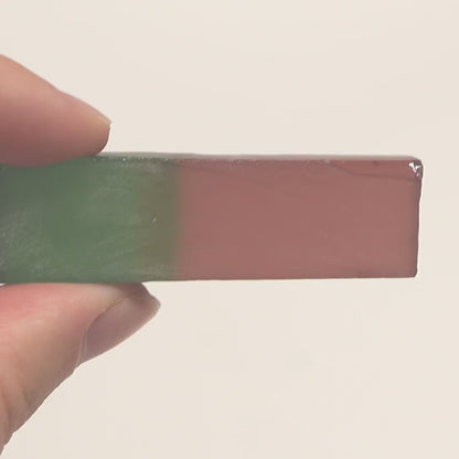 Nanosital Simulated Watermelon Tourmaline (New Style)  Lab Created Faceting Rough for Gem Cutting -Various Sizes