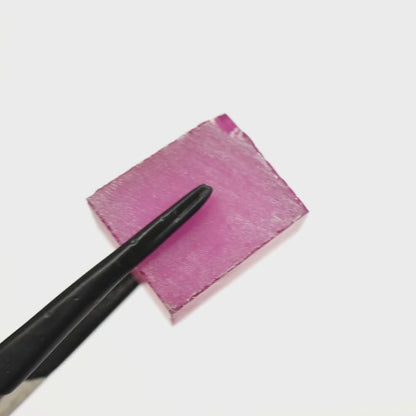 Vivid Pink Czochralski Pulled Sapphire - Grade A - Faceting Rough
