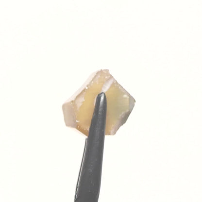 Dark Honey Synthetic Rutile Grade A - Faceting Rough