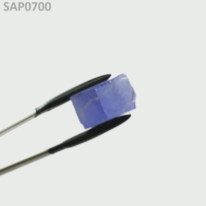 Medium Blue Czochralski Pulled Sapphire - Grade A - Faceting Rough