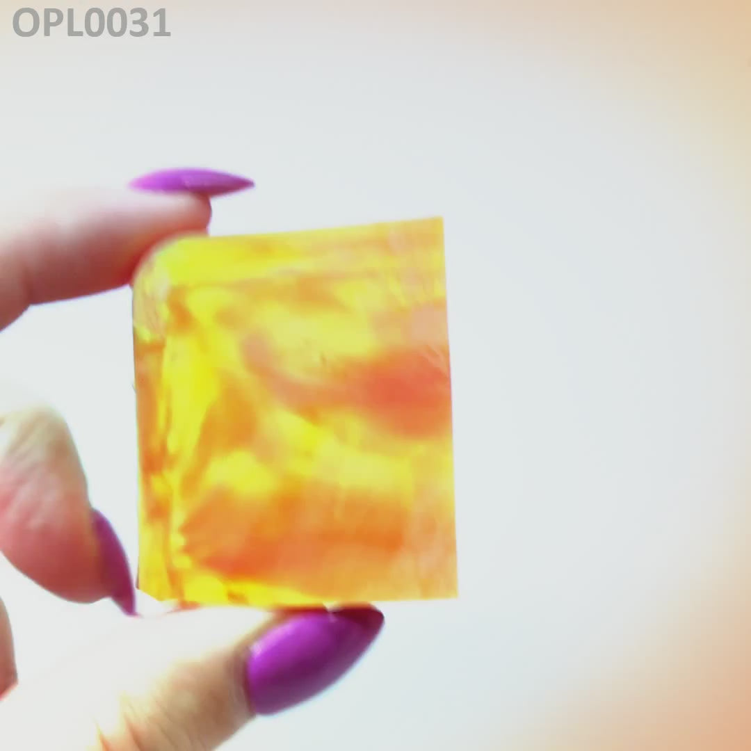 Opal Au Green Fire/Orange FB4 : OPL0031