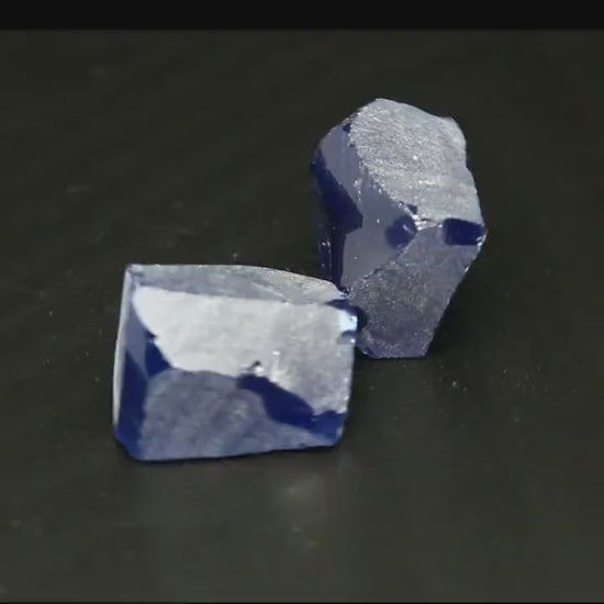 UV Reactive Nanosital #E-459 Lab Created Faceting Rough for Gem Cutting - Various Sizes #BEGIN