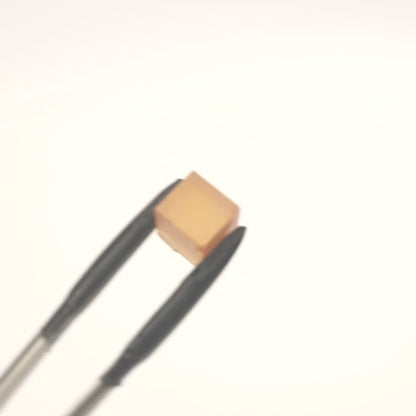 Orange Czochralski Pulled Sapphire - Grade A - Faceting Rough