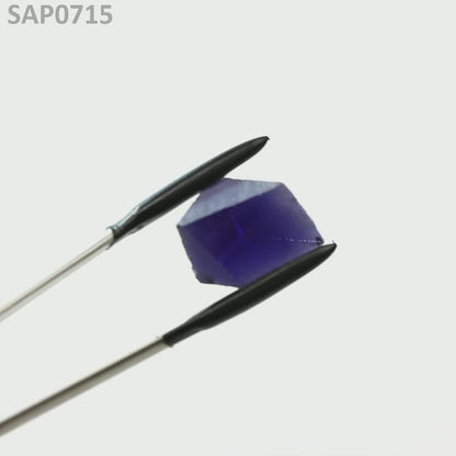 Medium Blue Czochralski Pulled Sapphire - Grade A - Faceting Rough