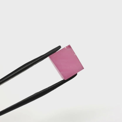 Vivid Pink Czochralski Pulled Sapphire - Grade A - Faceting Rough