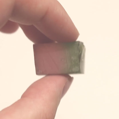 Nanosital Simulated Watermelon Tourmaline (New Style)  Lab Created Faceting Rough for Gem Cutting -Various Sizes